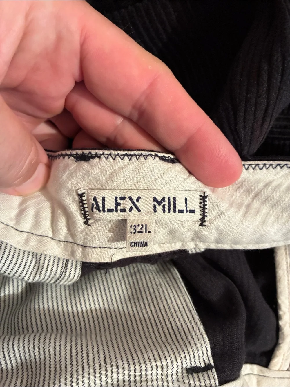 Alex Mill Heavyweight Corduroy Pants in Black, Men’s size 32L / 32x32